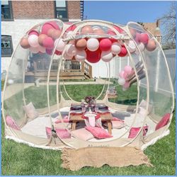 Pop-Up 12FT Clear Screen House – Outdoor Transparent Gazebo