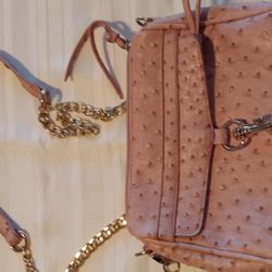 Stylish Purse With Gold  Chain For A Strap