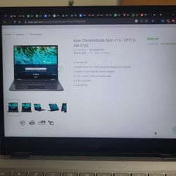 ACER Spin 713 Chromebook - 11th Gen Intel