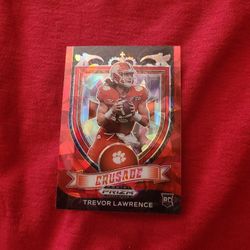 Trevor Lawrence Cracked Ice Prizm Rookie Card 