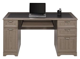 BNIB Realspace Office Magellan 59"W Manager's Computer Desk, Gray