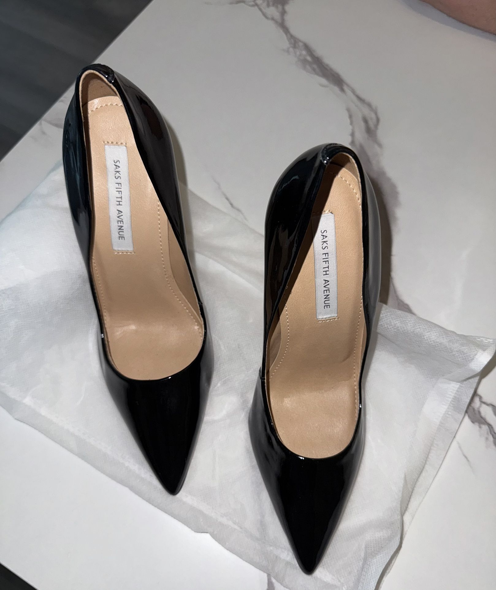 Black Pointed High Heels