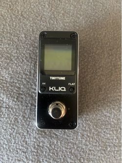 KLIQ TinyTune Chromatic Guitar Tuner Pedal – Compact Stompbox Tuner. Tested/working