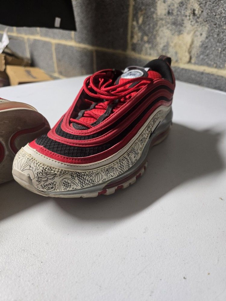 Nike Air Max 97 CJ9780-600 – Men’s Size 10 – Red/Black