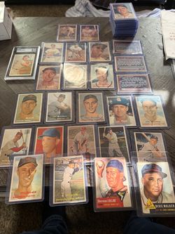(65) 1957 topps cards pee wee Hodges