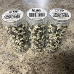 Gateron G Pro 3.0 Silver RGB switches 330x (factory lubed (two-stage spring (linear))) - BRAND NEW