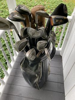 Burton Golf Bag And Golf Clubs