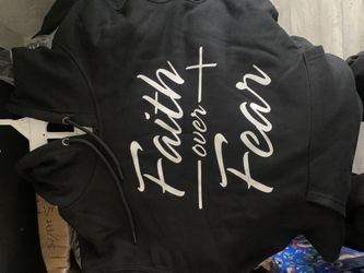 Black Faith Over Fear Hoodie (sizes S-3xl)