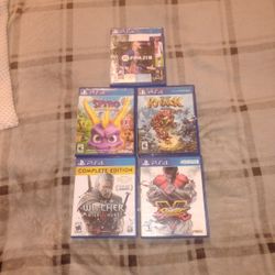 Fifa 21, Spyro Reignited Trilogy, Knack 2, The Witcher Wild Hunt 3, And Street Fighter V