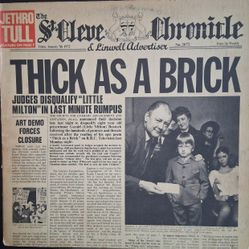 Jethro Tull "Thick As A Brick" 1972 Reprise Rcds Orig 1st Press ~MS 2072~VG+/VG+