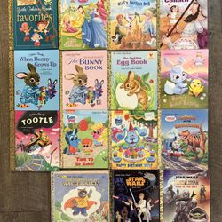 LOT OF 17 LITTLE GOLDEN HARDCOVER BOOKS~