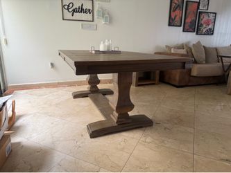 Farmhouse Dining Room Table 76"L x 40"W x 30"H