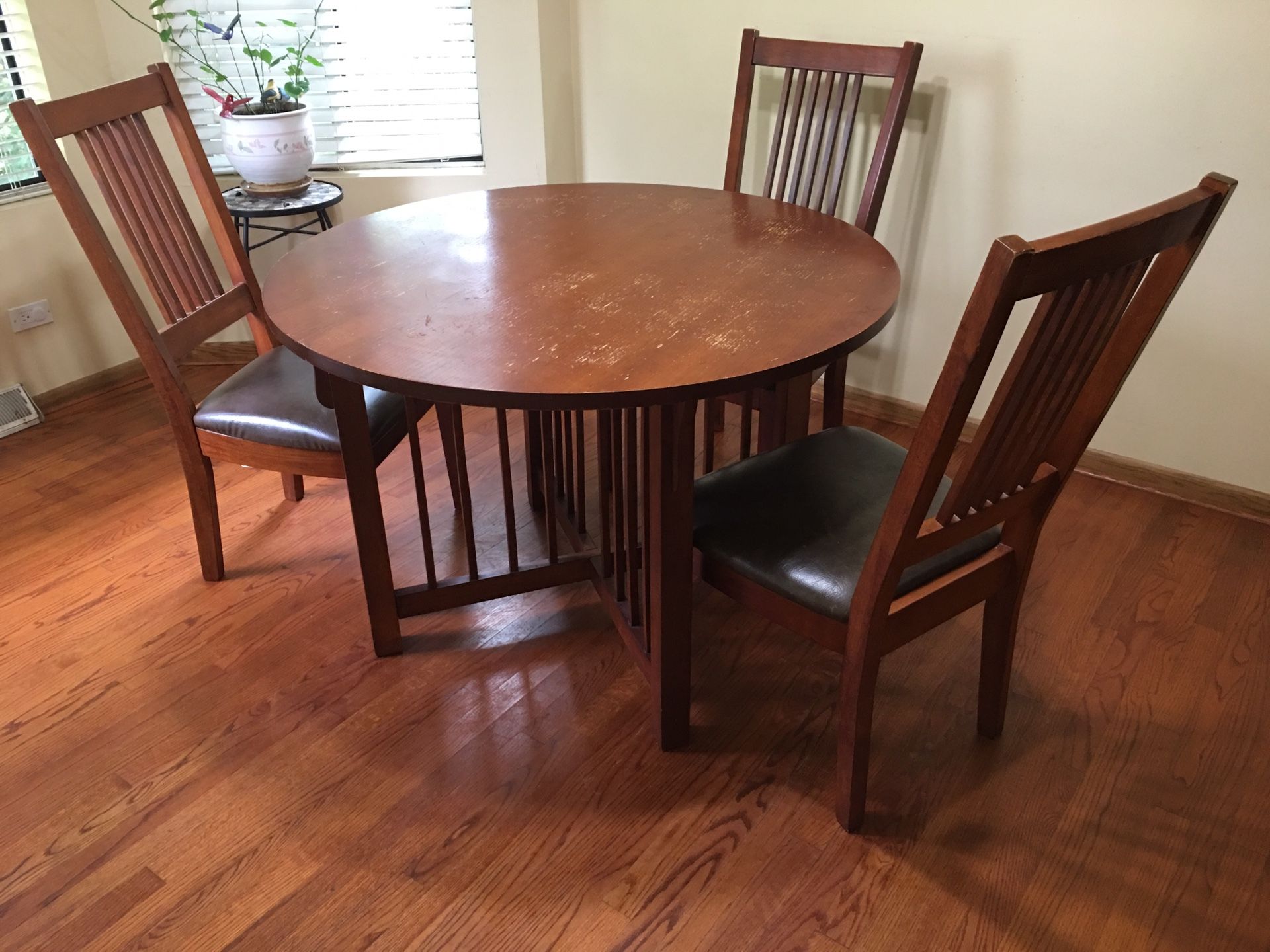 Solid wood kitchen table