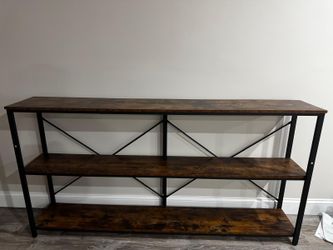 Industrial 3-Tier Console Table