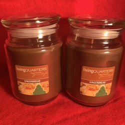 CHRISTMAS CANDLE BUNDLE  2  GINGERBREAD 20 oz 