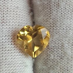 Stunning 2ct Heart Cut Madagascar Golden Citrine Loose Gemstone 💛 