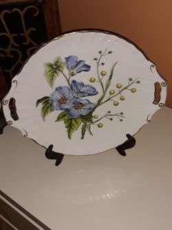 "SPODE" Stafford Flowers Cookie platter NE