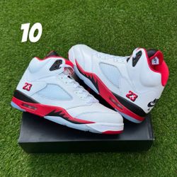 jordan 5 fire red size 10