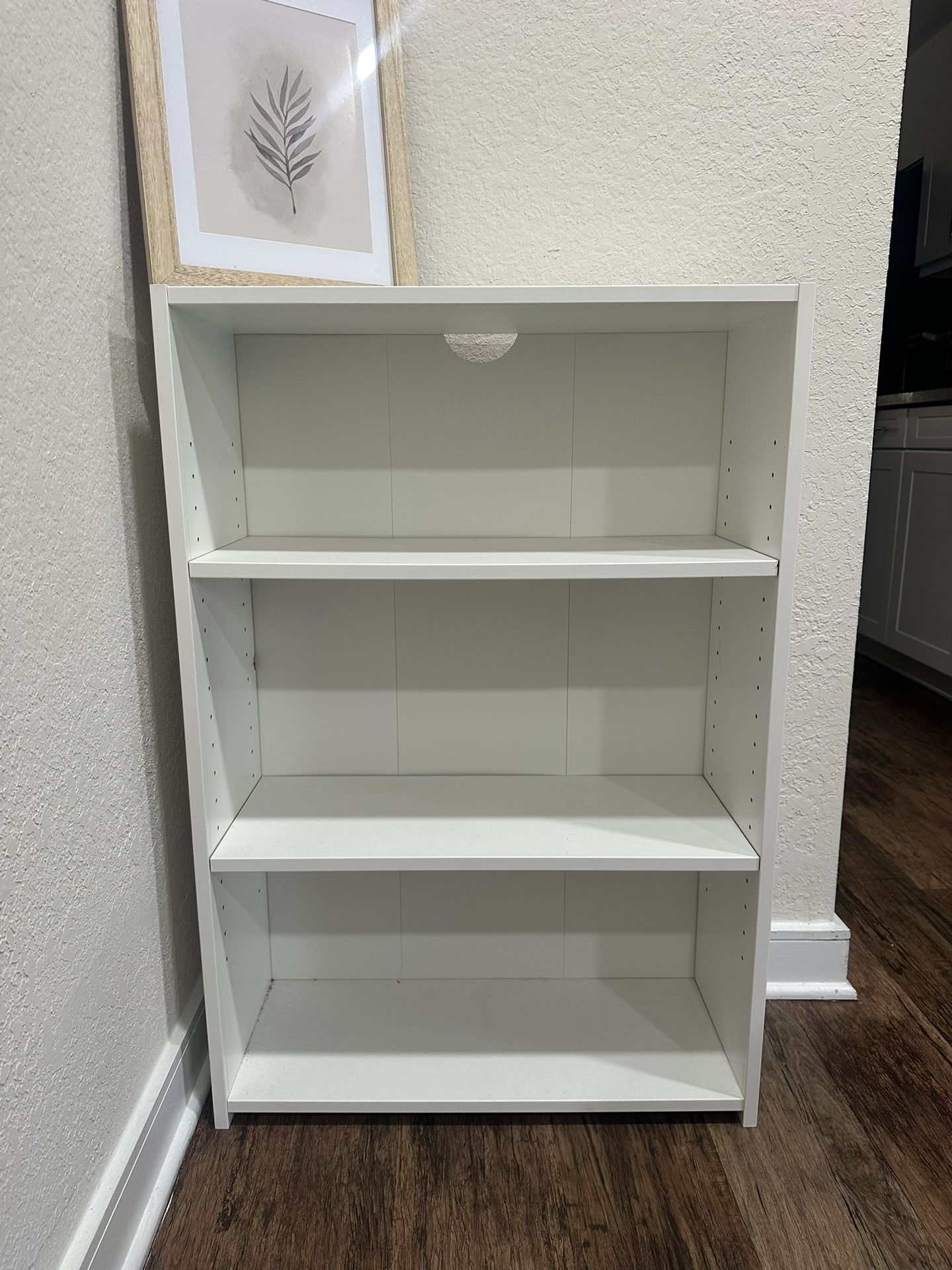 White bookshelf - Basically Brand New