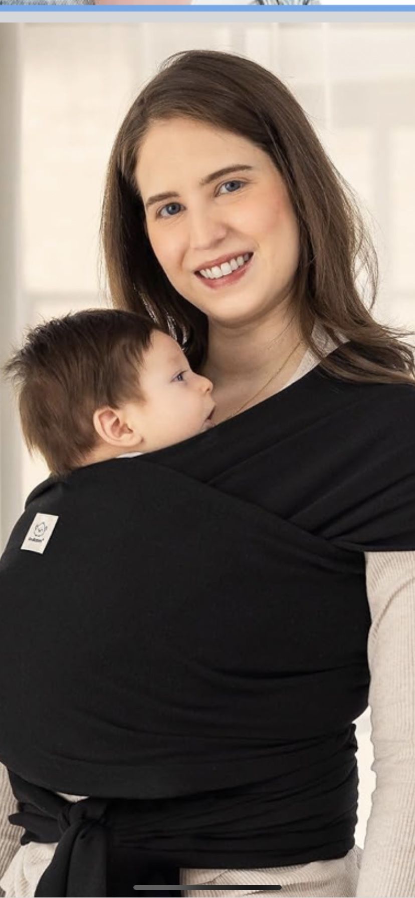 KeaBabies Baby Wrap Carrier - All in 1 Original Baby Carrier Newborn to Toddler Sling, Easy to Wear, Hands Free Bonding, Lightweight