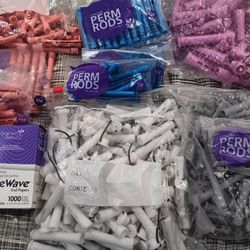 Bundle Of Perm Rids, Rollers, Papers