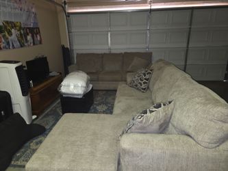 2 full size couches 1 with sofa sleeper and chase