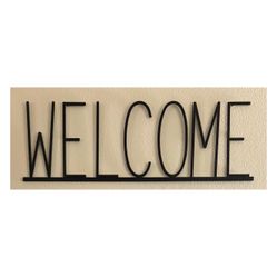 Metal Welcome Sign