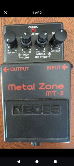 Boss, mt2 metal zone distortion effect pedal