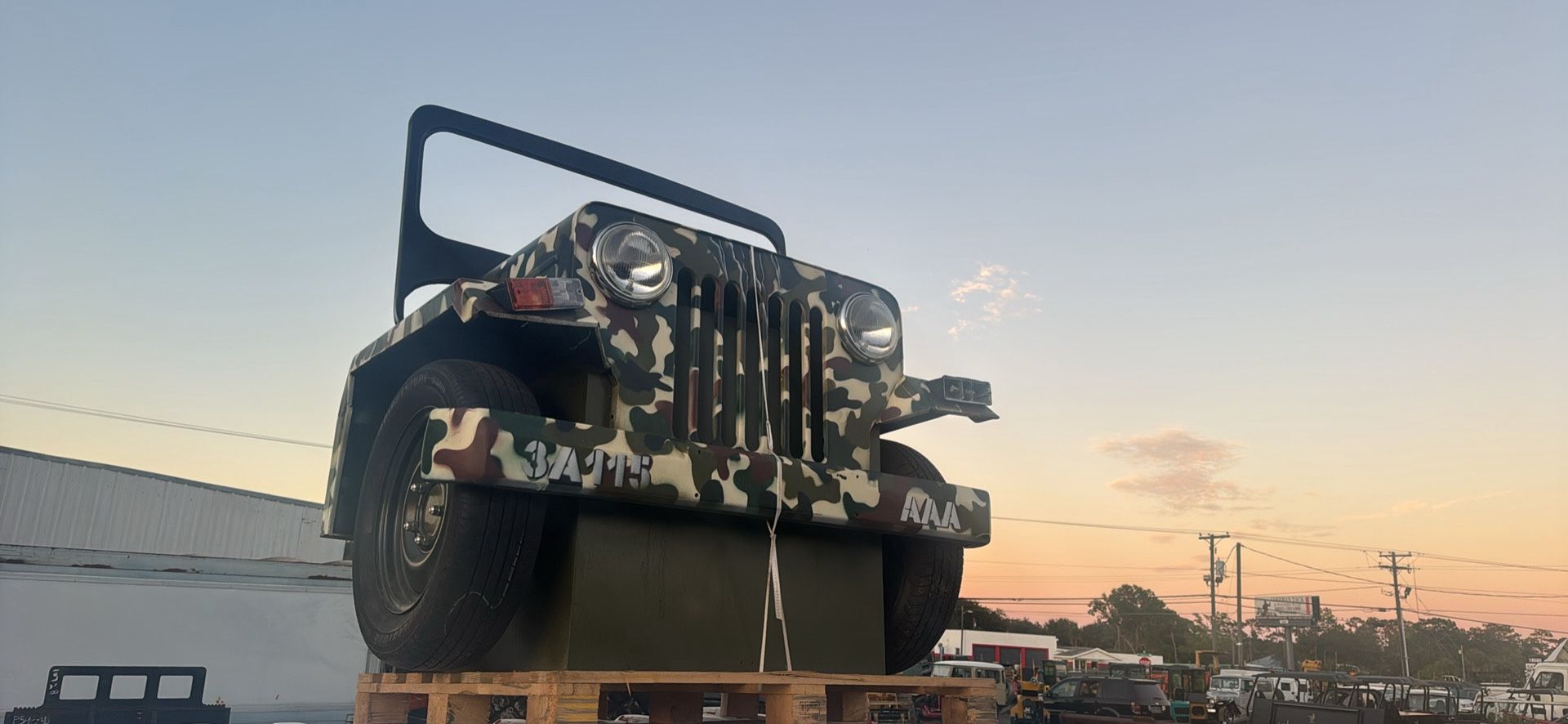 Older Jeep Front Display