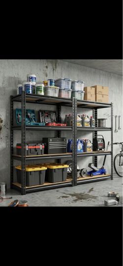 2 Heavy duty garage or pantry shelves