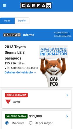 Carfax report