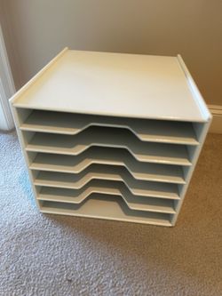 Paper organizer wood