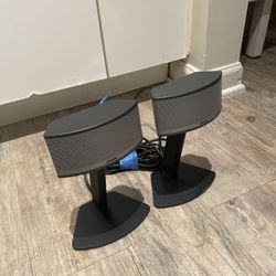 Genuine Bose Companion 5 Multimedia Computer Speakers w/ Stands Left Right 4 Pin
