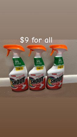 Shout Triple Acting Stain Remover Spray – 3 Pack
