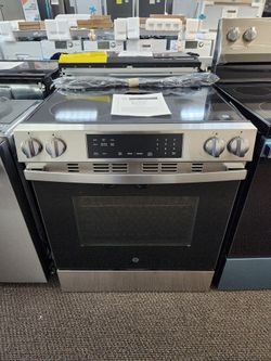 30 in. 5 Burner Element Slide-In Electric Range in Stainless Steel with Crisp Mode