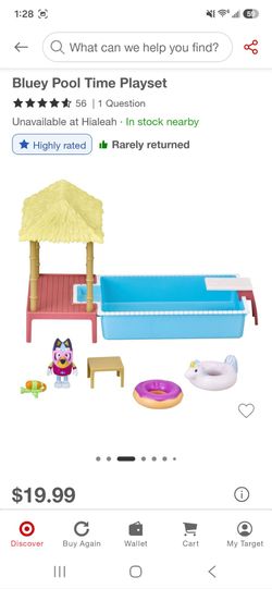 Bluey Pool Time Playset $15