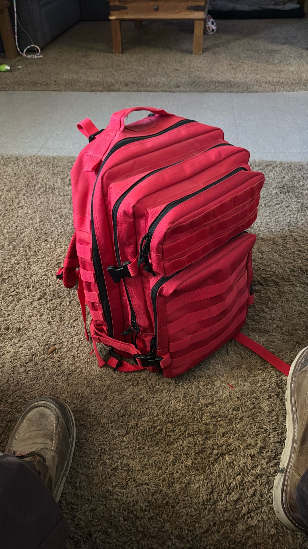 Red Tactical Backpack