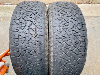 2) 275/60/20 Goodyear Wrangler Trail Runner AT Tires  Tread measures 6-7/32  DOT 0523  $180 for Both  I carry other sizes as well