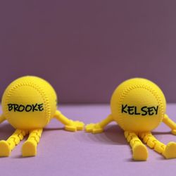 Custom 3D printed Softball Buddy/ Desktop Decor