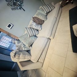 Two-piece sectional sofa