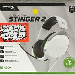 HyperX Cloud X Stinger 2 Wired Gaming Headset For XBOX ONE & Series S/X New 