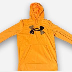 Under Armour Orange Pullover Hoodie small