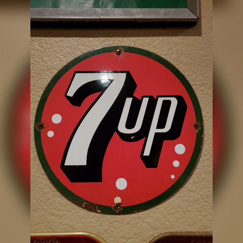 Vintage Porcelain 7UP Sign Soda Gas Oil Service Station for Sale in ...