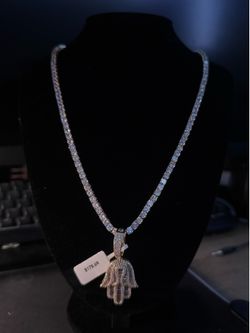 Iced Out Hasma Hand Chain New