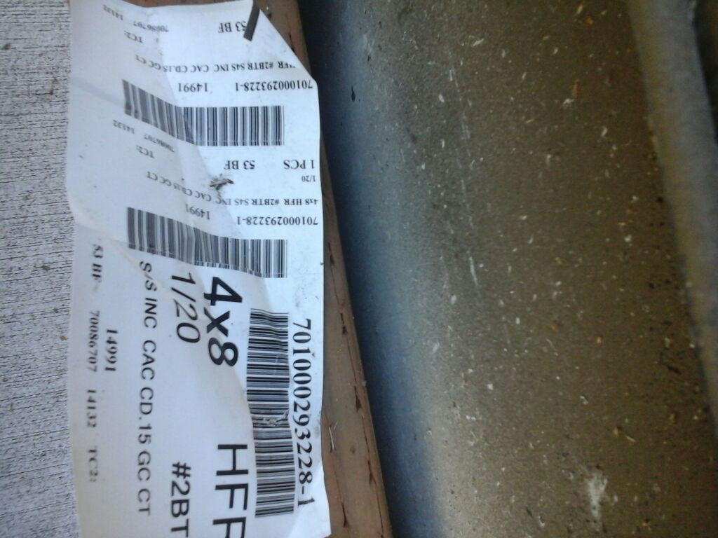 Pressure treated beam 4x8x20 special order