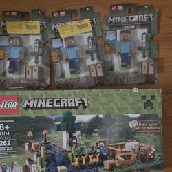 MINECRAFT LEGOS AND FIGURES 