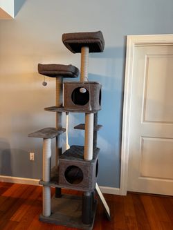 Tall cat tower