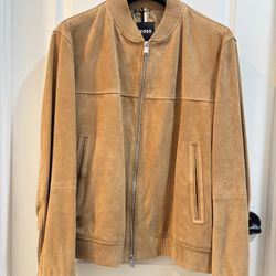 Hugo Boss Suede Bomber Jacket