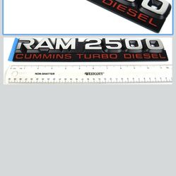 Front Door Side Emblems For RAM 2500 Cummins Turbo Diesel Badges 55295311AB