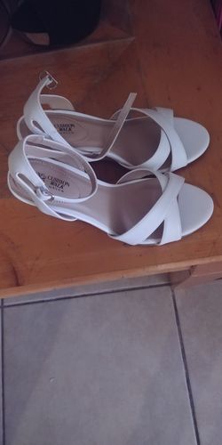 White sandals